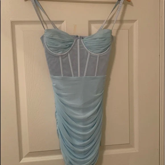 Princess Polly | Dresses | Light Blue Adorable Princess Poly Corset Mini  Dress | Poshmark